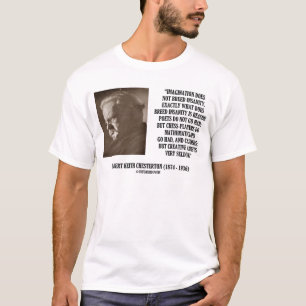 Camiseta G.K. Demência da imaginação de Chesterton criat