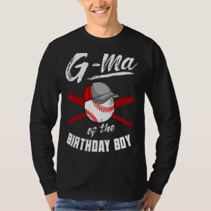 Camiseta G Mães Da Festa De Beisebol Do Aniversário Celeb