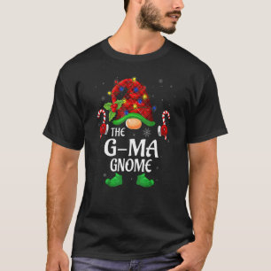 Camiseta G Mães Gnomo Buffalo Red Xadrez Combinação Família