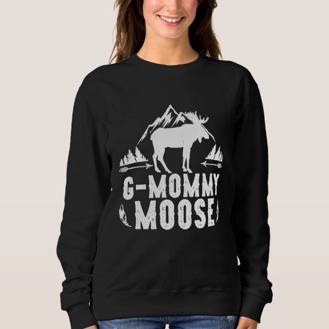 Camiseta G Mamãe Moose Correspondente à Campanha Familiar (Frente)