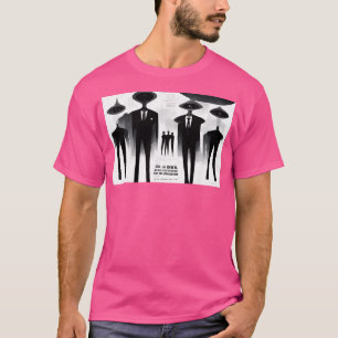 Camiseta G-Men Alienígenas Preta E Branca