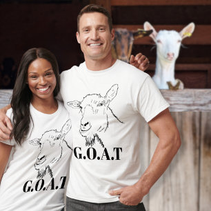 Camiseta G.O.A.T. Citação Engraçada Desenho De Capim