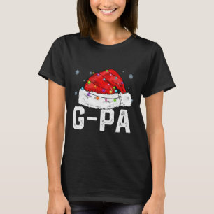 Camiseta G-pa Claus Funny Família Xmas Correspondente Vovô 