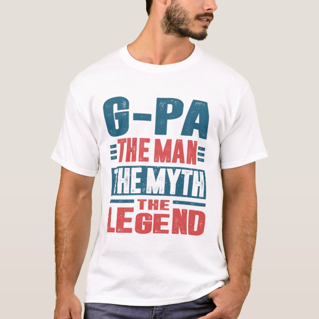Camiseta G-Pa O Homem O Mito (Frente)