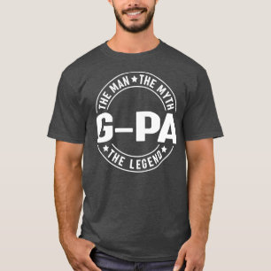 Camiseta G pa o homem o mito o Dia de os pais da lenda