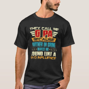Camiseta G Pa Para Homens Dias de os pais Chamam-Me G Pa