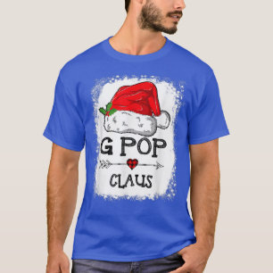 Camiseta G Pop Claus Christmas Light Pajama Family Matching