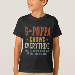 Camiseta G-poppa sabe tudo dia dos pais retrô