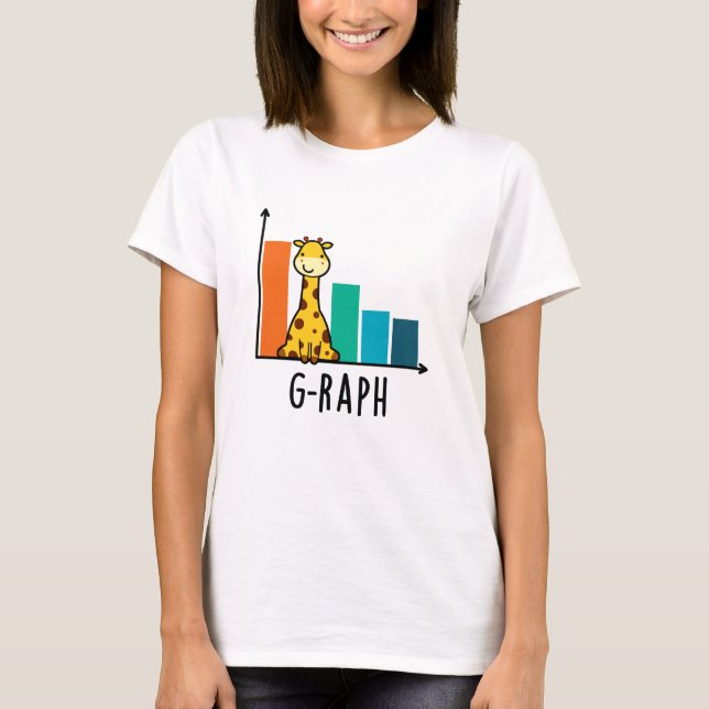 Camiseta G-raph Funny Giraffe Graph Pun (Frente)