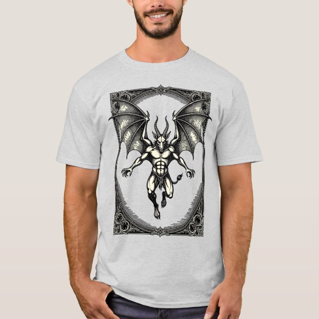 Camiseta Gaap Gótico Goético Guardião em Movimento (Frente)