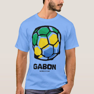 Camiseta Gabão — Bandeira do País