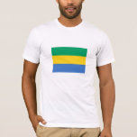 Camiseta Gabão Flag<br><div class="desc">Bandeira Patriótica do Gabão.</div>