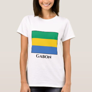 Camiseta Gabão Flag