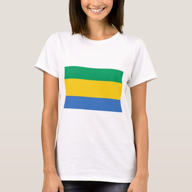 Camiseta Gabão Flag (Frente)