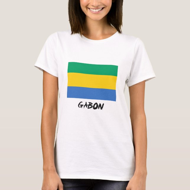 Camiseta Gabão Flag (Frente)