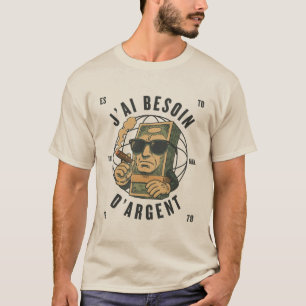 Camiseta Gabão: preciso de dinheiro