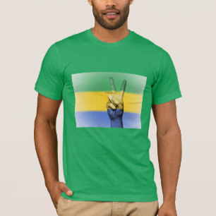 Camiseta Gabão, sinal de paz,