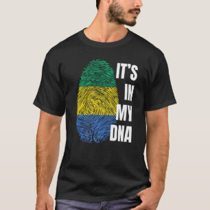 Camiseta Gabão Sinalizador Dna Impressão Digital Impressão