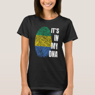 Camiseta Gabão Sinalizador Dna Impressão Digital Impressão