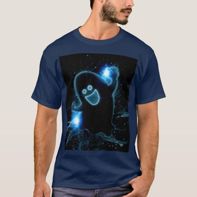 Camiseta Gabbie o Fantasma ao estilo Tron (Frente)