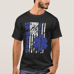 Camiseta Gabinete de Emergência do Médico de Enfermeiro
