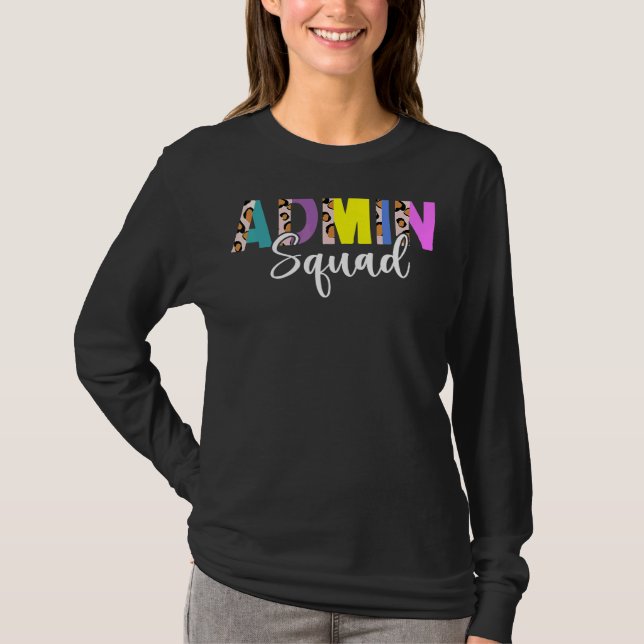 Camiseta Gabinete do Administrador Leopardo do Assistente d (Frente)