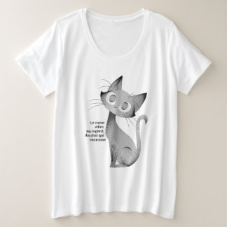 Camiseta Gabinete do chat au count langoureux