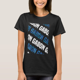 Camiseta Gabon Camo - Camouflage Azul