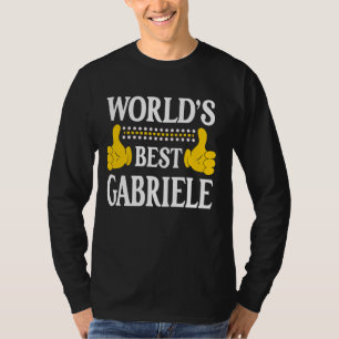 Camiseta Gabriele Personal Name First Name World's Best Gab