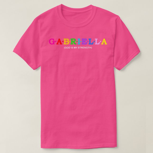 Camiseta Gabriella Deus É Minha Força (Frente do Design)