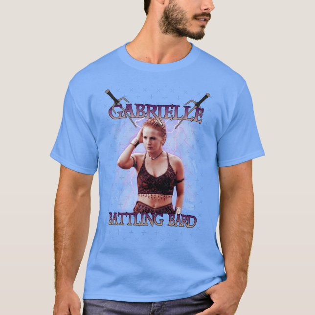 Camiseta Gabrielle Lutando Barde Rapaz Relâmpago (Frente)