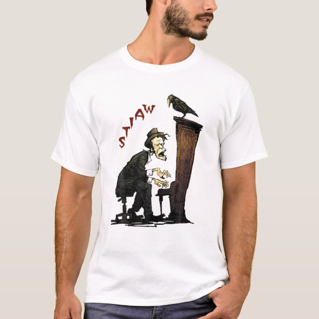 Camiseta Gábula Estipulada Tocando Piano Clássico Tom Arts  (Frente)