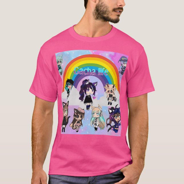 Camiseta Gacha Life Anime Pack - Topo sem-abrigo (Frente)