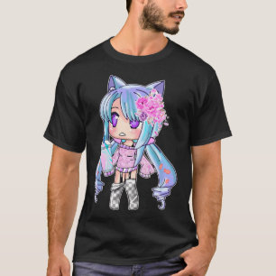 Camiseta Gacha Life E Gatcha Club Chibi Anime Kawaii Kids