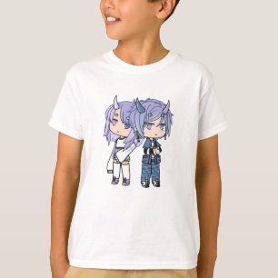 Camiseta Gacha life, personagens da vida Gacha, jogo Gacha,