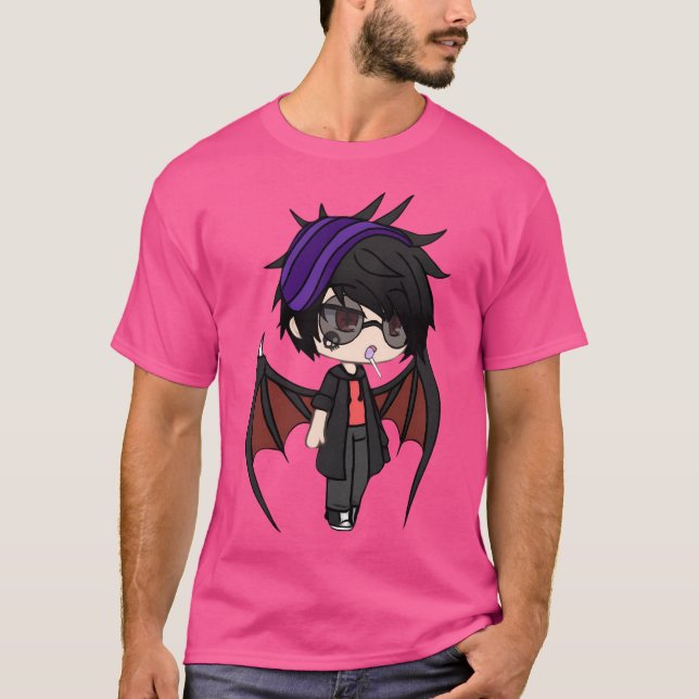 Camiseta Gacha Life Series - Karl Chibi Vampire Boy (Frente)
