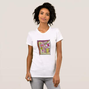 Camiseta Gadgetry, Arte-Abstrato Pinta, De Mão Seis