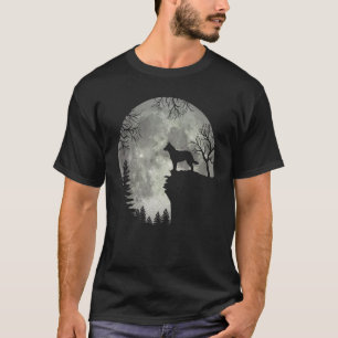 Camiseta Gado Australiano E Lua Halloween Halloween Mon