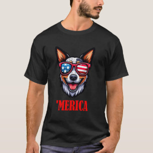 Camiseta Gado australiano Merica 4 de julho