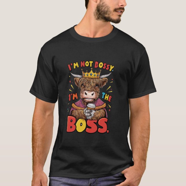 Camiseta gado de alta funny sarcástico ditado engraçado (Frente)