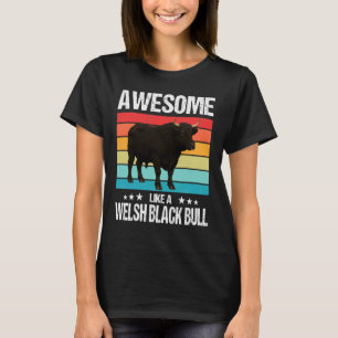 Camiseta Gado Preto Galês Incrível Como um Touro Preto Galê
