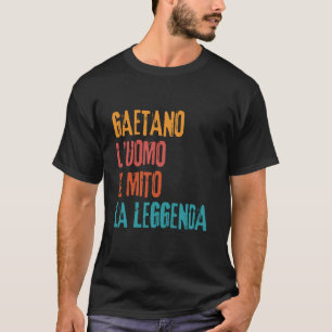 Camiseta Gaetano O Homem O Mito A Lenda Festa de Aniversári