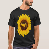 Gafanhoto Para Mulheres Homens Katydid Sunflower
