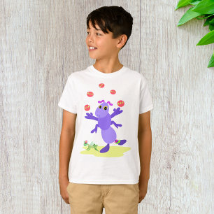 Camiseta Gafanhoto Roxo Fazendo Malabarismo Criatura