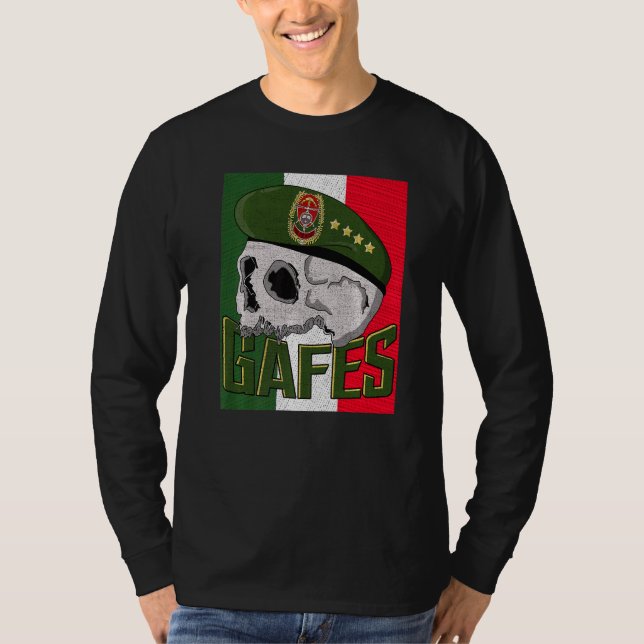 Camiseta Gafe Gafes Força Especial Mexicana Fuerzas Especia (Frente)