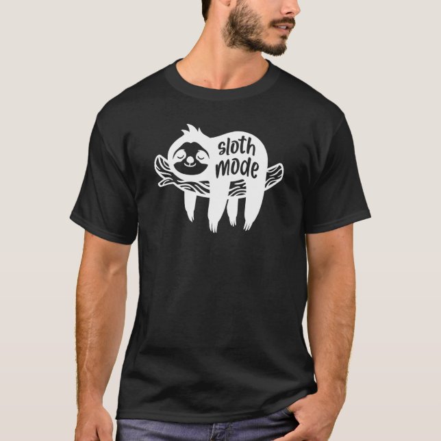 Camiseta Gag Branca Engraçado Modo Leve (Frente)