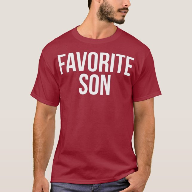 Camiseta Gag da Família Filho Favorita Engraçado (Frente)