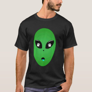 Camiseta Gag de Humor de Gato de Costume de alienígena