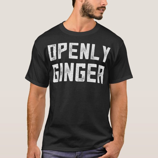 Camiseta Gag Ginger Oferece Ruiva Engraçada Presente Aberto (Frente)