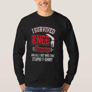 Camiseta Gag Recovery Tee I Sobreviveu A Cirurgia Do Joelho